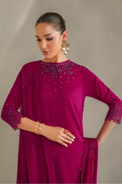 Heavy Embroidered Chiffon Suit with Adda Work Neck & Heavy Embroidered Lehenga | Designer Party Wear Unstitched 3-Piece