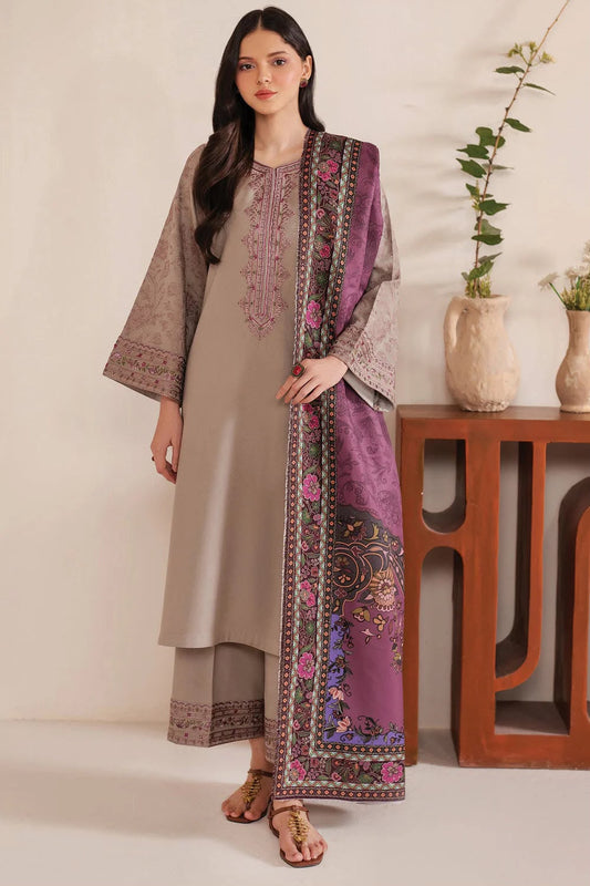 Embroidered Dhanak Hit Code 3PC