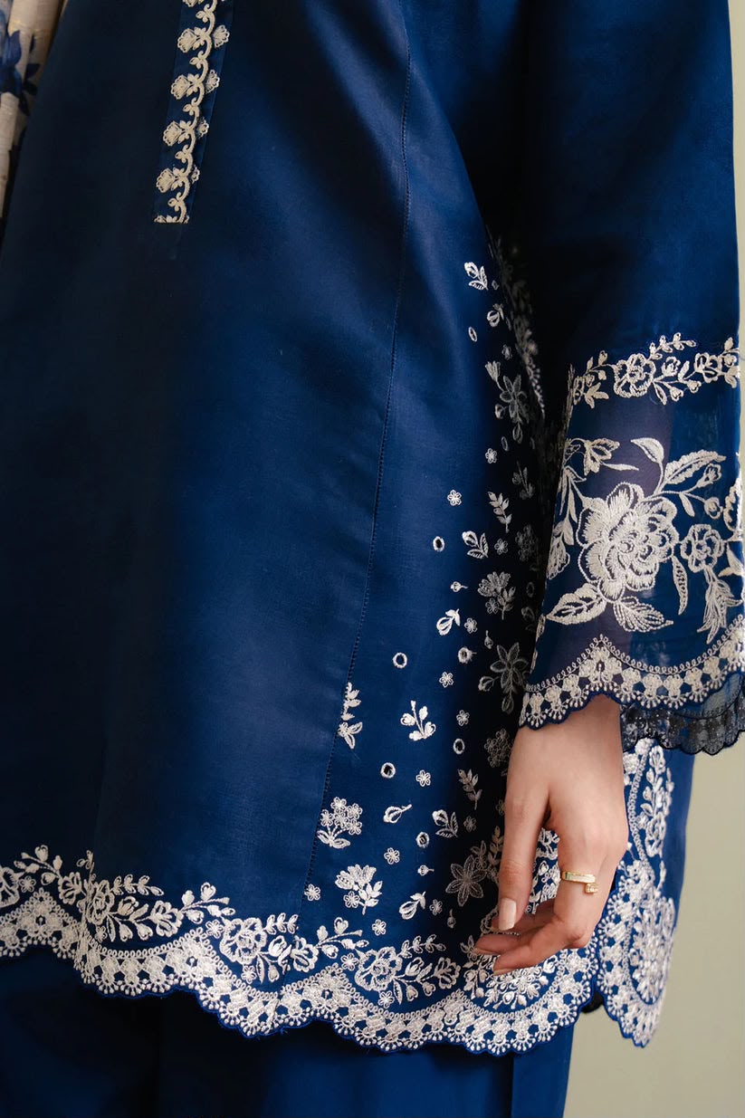 Embroidered Dhanak 3-Piece with Wool Shawl
